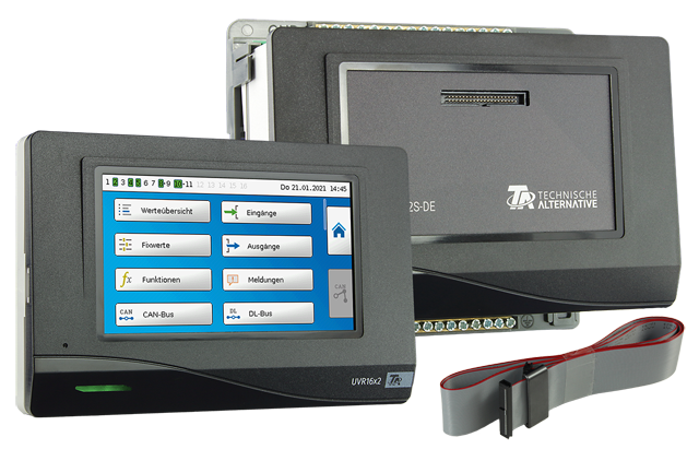 UVR16x2S-DE_gesamt UVR16x2S-DE Regulator universal liber programabil CU UNITATE DE CONTROL EXTERIORIZATĂ - imagine 1